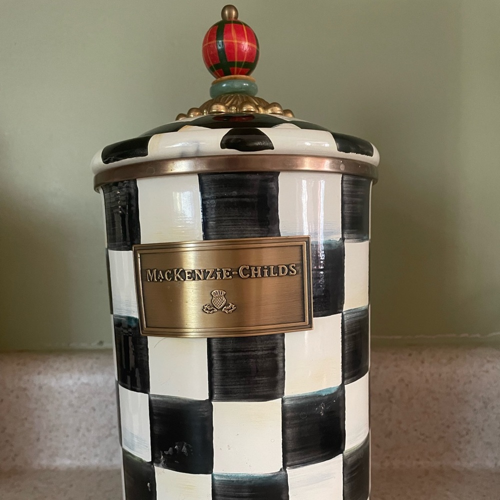 Large Mackenzie Childs canister